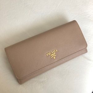 Prada Saffiano Leather Continental Wallet